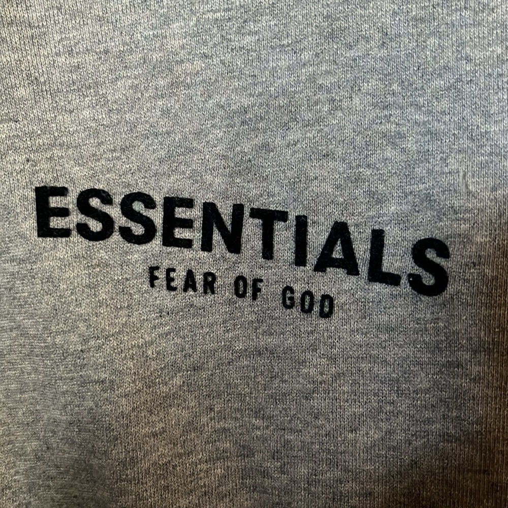 Essentials Fear of God Grey Polo Long Sleeve - Picture 2 of 4